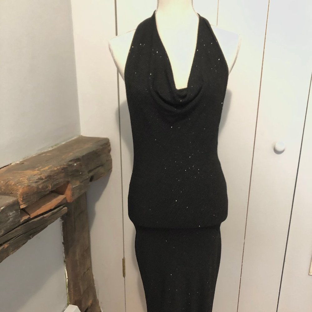 Vintage Alexia Admor Knit Glitter Gown